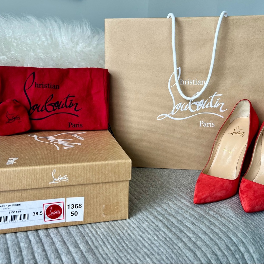 Christian Louboutin Vibrant Burnt Orange Heels